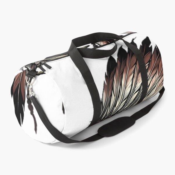 Item preview, Skull Wearing Feathered War Bonnet Headdress designed and sold by Linework Studio.