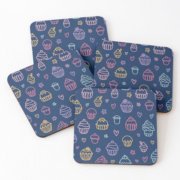 Item preview, Cute Cupcake Seamless Pattern | Fun Sweet Dessert Bakery Print designed and sold by 805VibeWear.
