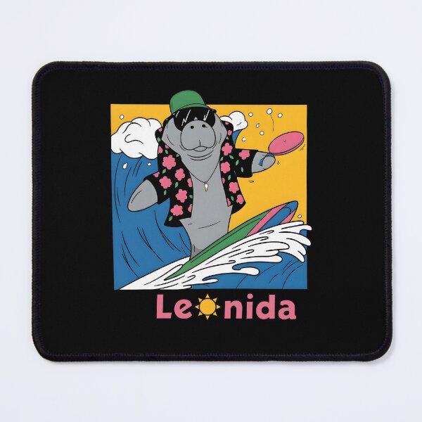 Item preview, Leonida Surfing Shark Hawaiian Beach Retro designed and sold by Glow-Paw-Studio.