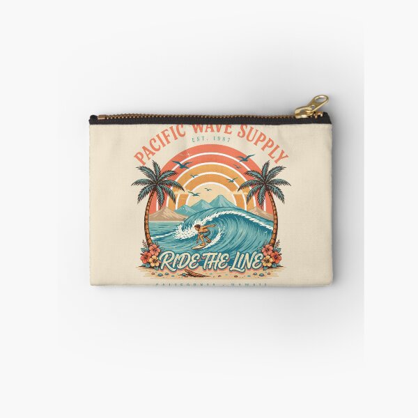 Item preview, Vintage Surf Paradise – Pacific Wave Supply | Retro Ocean & Surfer Design designed and sold by CHROMA NOIR.