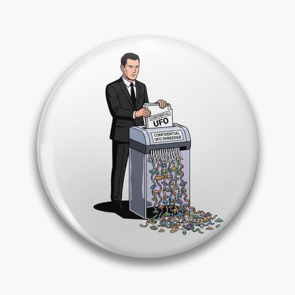 Item preview, Secret Agent Shredding Confidential UFO Files designed and sold by Rare By Hero.