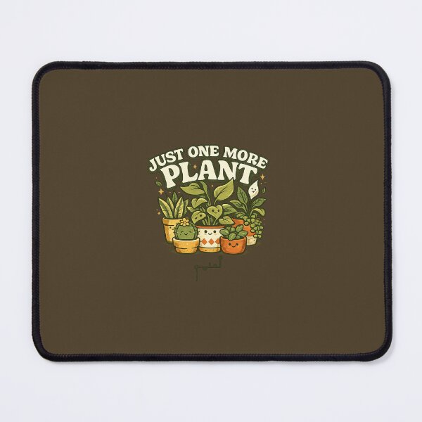 Item preview, Just One More Plant – Retro Houseplant Lover Design designed and sold by Musamem Designs.