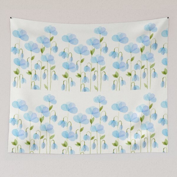 Item preview, Bubble Petals - Blue designed and sold by Aileen David.