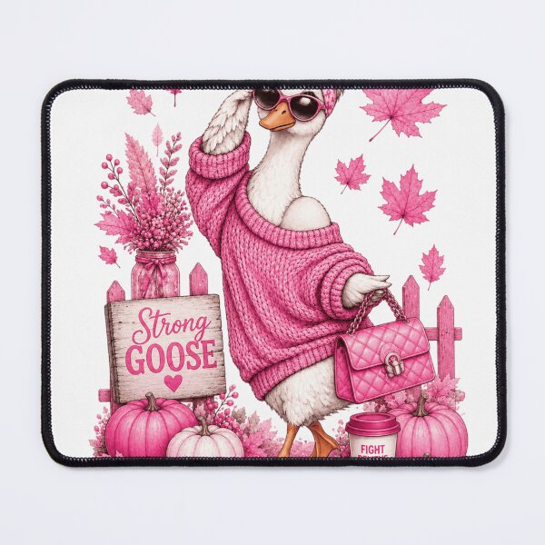 Item preview, Just A Strong Goose, Breast Cancer Awareness, Pink Ribbon Duck, October Awareness, Pink out designed and sold by ABMO-store.