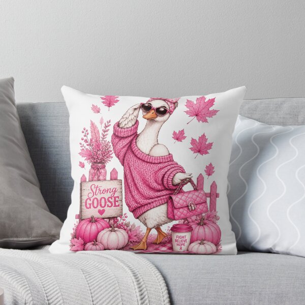 Item preview, Just A Strong Goose, Breast Cancer Awareness, Pink Ribbon Duck, October Awareness, Pink out  designed and sold by ABMO-store.