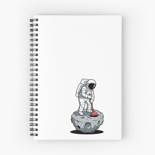 Item preview, Space Plumber Astronaut Fixing a Crater Clog designed and sold by Rare By Hero.
