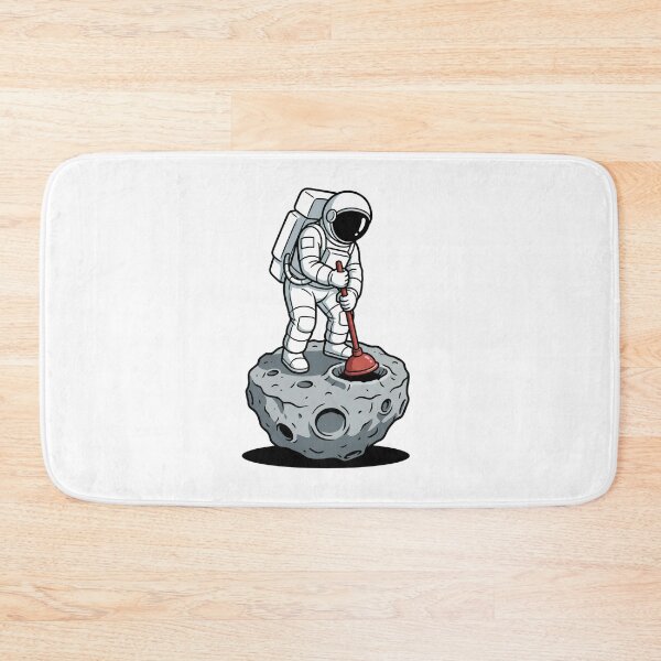 Item preview, Space Plumber Astronaut Fixing a Crater Clog designed and sold by Rare By Hero.