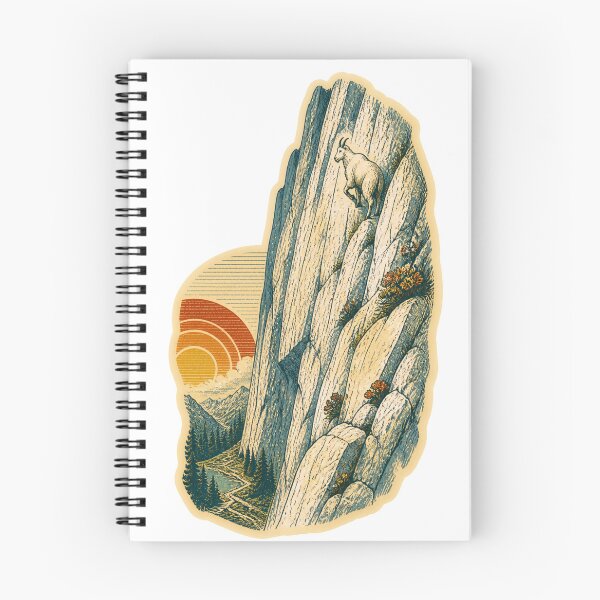 Item preview, Mountain Goat on the Limestone Cliff Wild Animal Wildlife Art designed and sold by VisualArtsOasis.