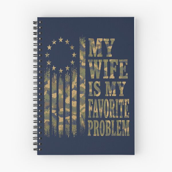 Item preview, My Wife is My Favorite Problem Camo USA Flag Military Mens designed and sold by GreggRoss.