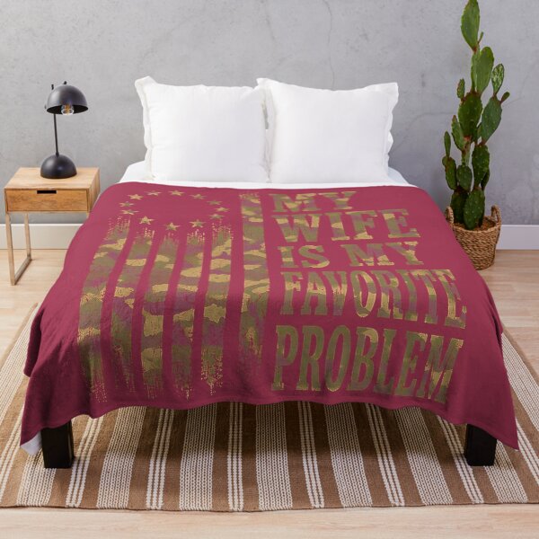 Item preview, My Wife is My Favorite Problem Camo USA Flag Military Mens designed and sold by GreggRoss.