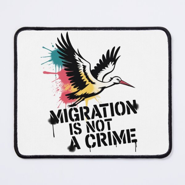 Item preview, Banksy Stork - Migration is not a crime designed and sold by 123ks.