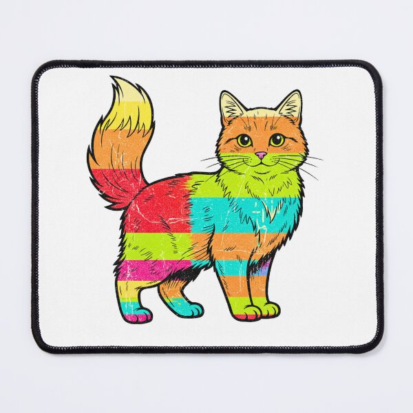 Item preview, Rainbow Cat Pride Colorful Vintage Design designed and sold by ArtSpark Studio.