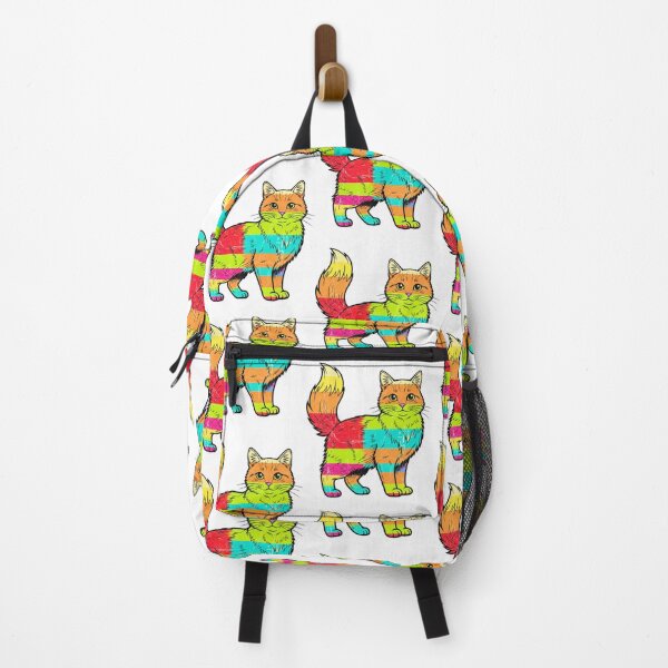 Item preview, Rainbow Cat Pride Colorful Vintage Design designed and sold by ArtSpark Studio.
