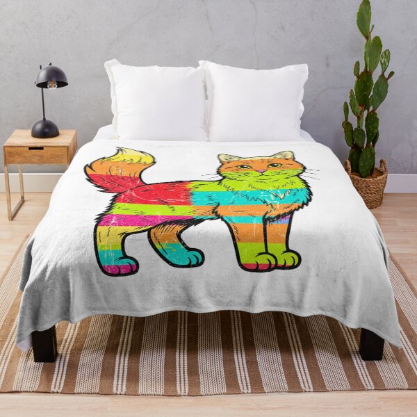 Item preview, Rainbow Cat Pride Colorful Vintage Design designed and sold by ArtSpark Studio.