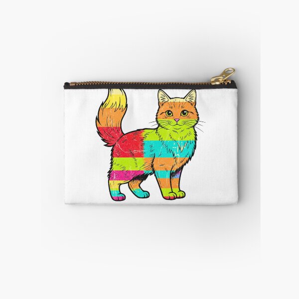 Item preview, Rainbow Cat Pride Colorful Vintage Design designed and sold by ArtSpark Studio.