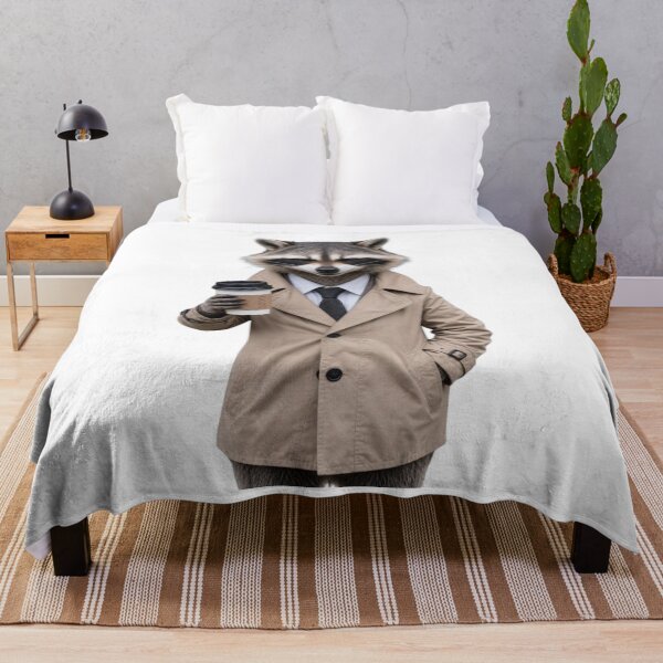 Item preview, Funny Coffee Raccoon Meme – Cute Trash Panda Drinking Coffee Animal Design designed and sold by cats-dogs1.