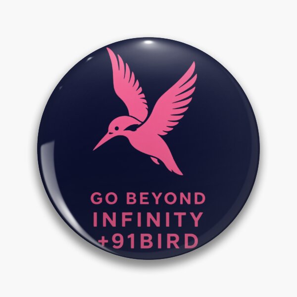 Item preview, +91BIRD Go Beyond Infinity (Neon Pink) designed and sold by Plus91BIRD.
