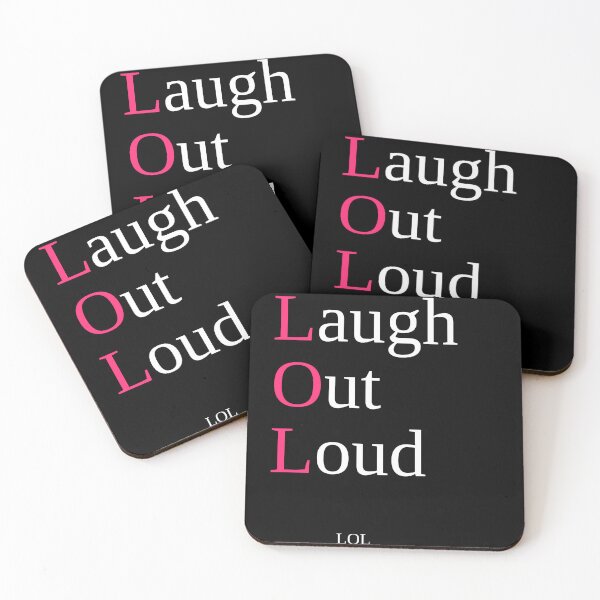 Item preview, LOL — Laugh Out Loud Colorful Typography Quote designed and sold by VzerosDigital.