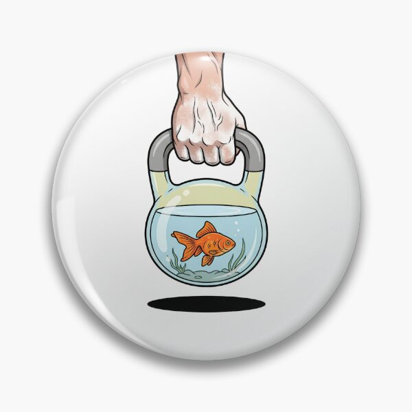 Item preview, Goldfish In Glass Kettlebell Fishbowl Workout designed and sold by Rare By Hero.