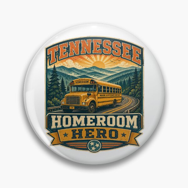 Item preview, Tennessee Homeroom Hero Retro Vintage School Bus Smoky Mountains designed and sold by Globalcitytees.