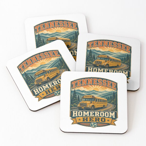 Item preview, Tennessee Homeroom Hero Retro Vintage School Bus Smoky Mountains designed and sold by Globalcitytees.