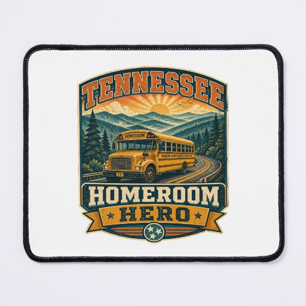 Item preview, Tennessee Homeroom Hero Retro Vintage School Bus Smoky Mountains designed and sold by Globalcitytees.