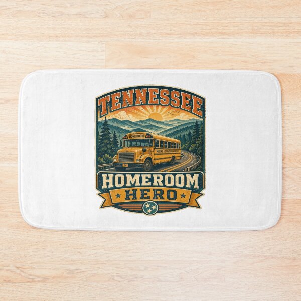 Item preview, Tennessee Homeroom Hero Retro Vintage School Bus Smoky Mountains designed and sold by Globalcitytees.