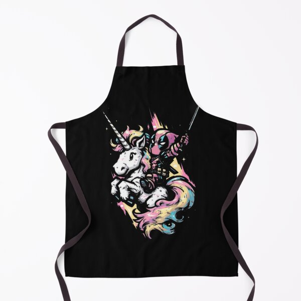 Item preview, Deadpool Riding Colorful Unicorn Fan Art designed and sold by VenettaDesena.