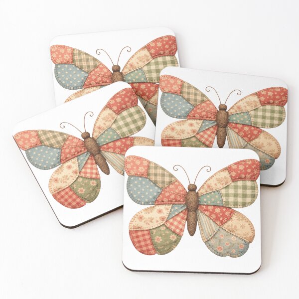 Item preview, Vintage Patchwork Butterfly designed and sold by oblexwear.