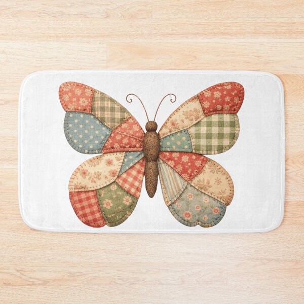 Item preview, Vintage Patchwork Butterfly designed and sold by oblexwear.