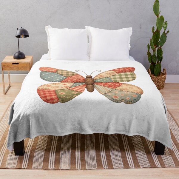 Item preview, Vintage Patchwork Butterfly designed and sold by oblexwear.