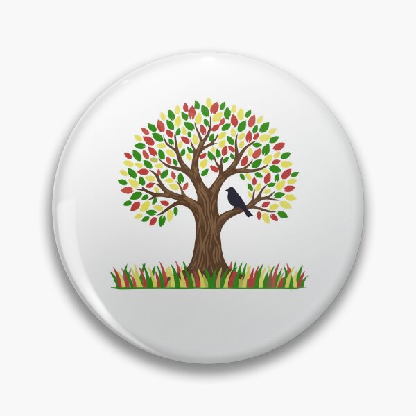 Item preview, Colourful Autumn Tree With Bird designed and sold by RMTrendy.