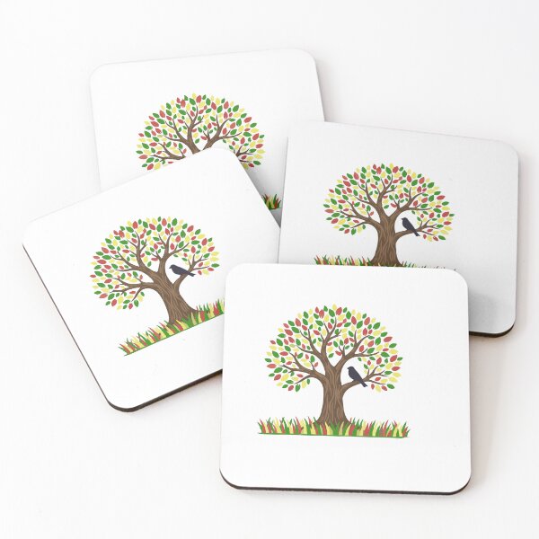 Item preview, Colourful Autumn Tree With Bird designed and sold by RMTrendy.