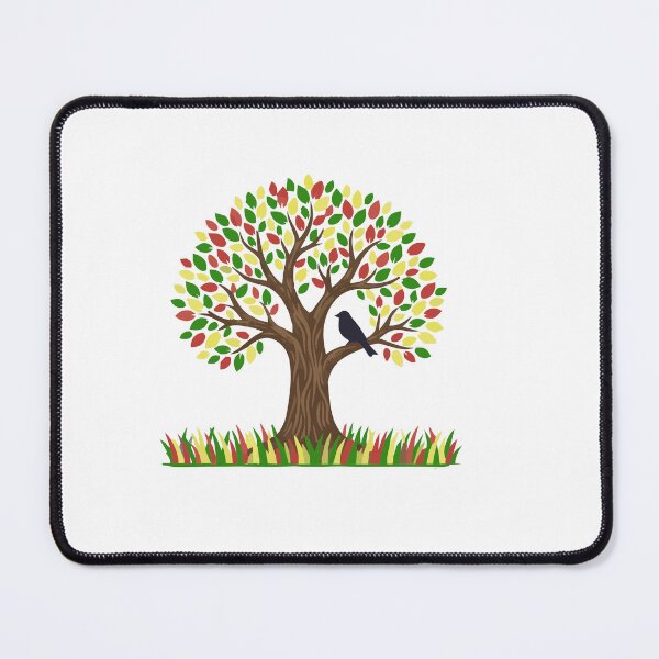 Item preview, Colourful Autumn Tree With Bird designed and sold by RMTrendy.