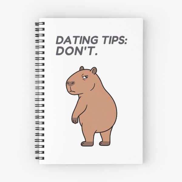 Item preview, Dating Tips: Don't. Funny Capybara Meme designed and sold by Sir Capy B.