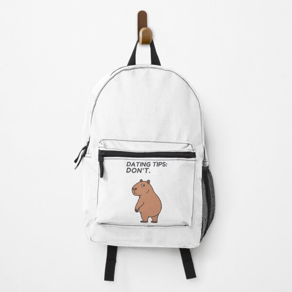 Item preview, Dating Tips: Don't. Funny Capybara Meme designed and sold by Sir Capy B.