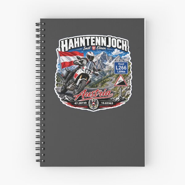 Item preview, Hahntennjoch High Alpine Pass Austria Motorcycle Sticker TShirt 03 designed and sold by OuterShellUK.