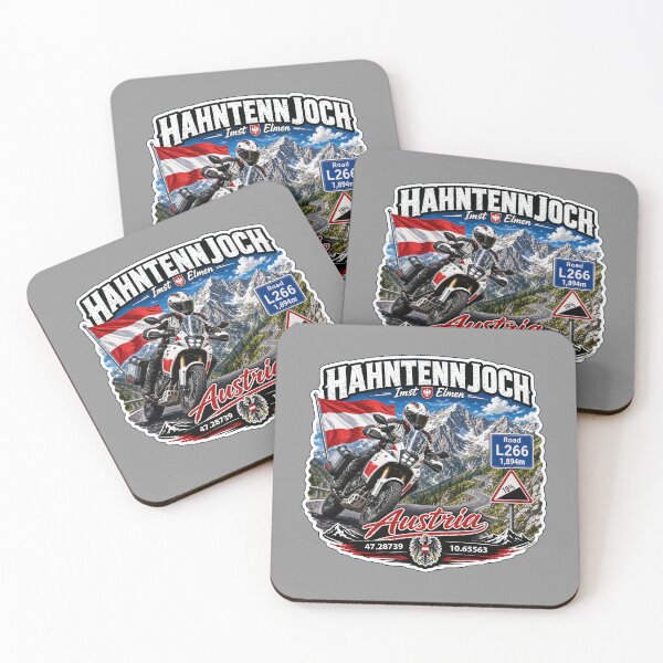Item preview, Hahntennjoch High Alpine Pass Austria Motorcycle Sticker TShirt 03 designed and sold by OuterShellUK.