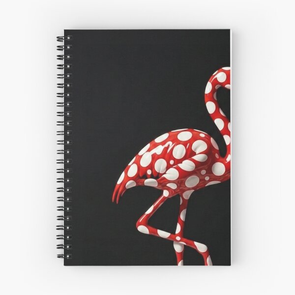 Item preview, Melting Red Polka Dot Flamingo Pop Art designed and sold by YourColorsWall.