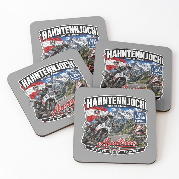 Item preview, Hahntennjoch High Alpine Pass Austria Motorcycle Sticker TShirt 04 designed and sold by OuterShellUK.
