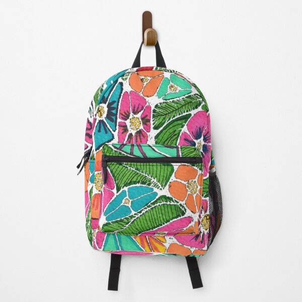 Item preview, Vibrant Tropical Floral Garden Stained Glass Art designed and sold by O & A.