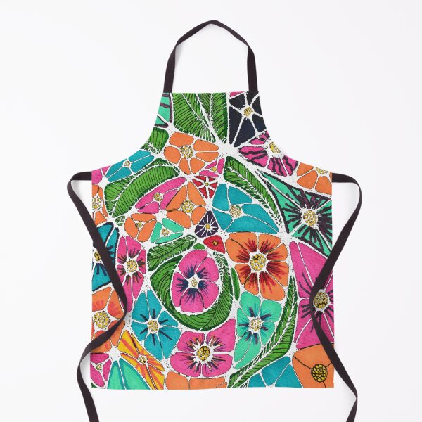 Item preview, Vibrant Tropical Floral Garden Stained Glass Art designed and sold by O & A.
