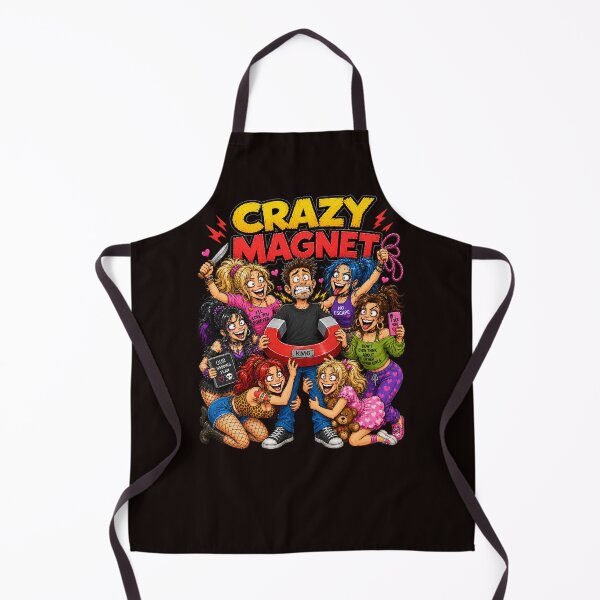 Item preview, Crazy Magnet | Funny Relationship Red Flags Cartoon T-Shirt | Men's Edition designed and sold by KissMy6 Industries.