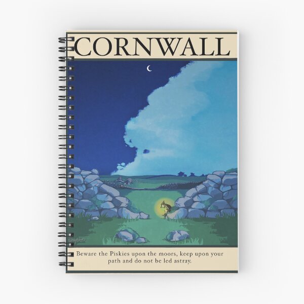 Item preview, Cornish Piskie travel poster designed and sold by 10Magpies.