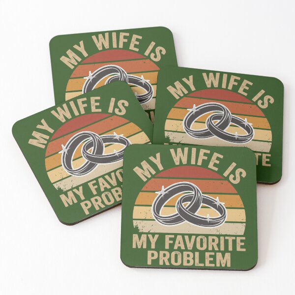 Item preview, My Wife Is My Favorite Problem Funny Marriage Wedding Rings designed and sold by KristineLi.