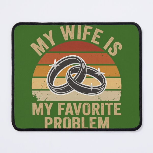 Item preview, My Wife Is My Favorite Problem Funny Marriage Wedding Rings designed and sold by KristineLi.