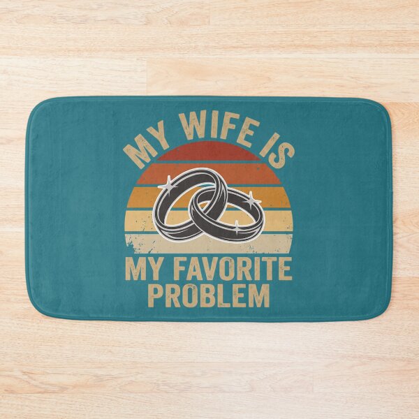 Item preview, My Wife Is My Favorite Problem Funny Marriage Wedding Rings designed and sold by KristineLi.