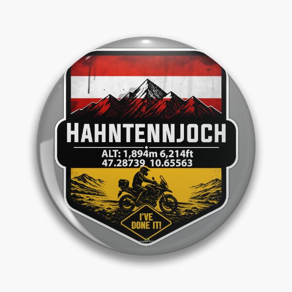 Item preview, Hahntennjoch High Alpine Pass Austria Motorcycle Sticker TShirt 05 designed and sold by OuterShellUK.