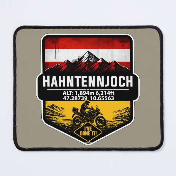 Item preview, Hahntennjoch High Alpine Pass Austria Motorcycle Sticker TShirt 05 designed and sold by OuterShellUK.
