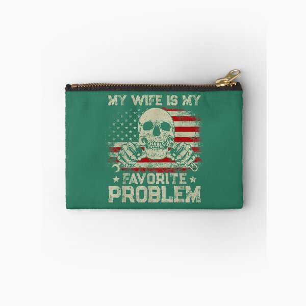 Item preview, My Wife is My Favorite Problem Funny Mechanic American Flag designed and sold by KristineLi.